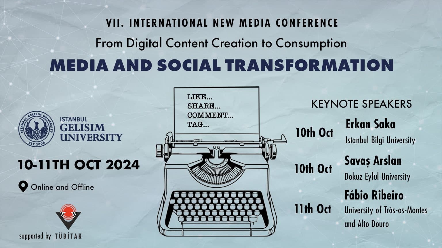 VII. INTERNATIONAL NEW MEDIA CONFERENCE