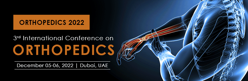 Orthopedics 2022 welcomes all the great scientists, young researchers, aid business, business delegates, academicians, to attend the“3rd International Conference on Orthopedics” scheduled during Dec 05-06, 2022 at Dubai, UAE