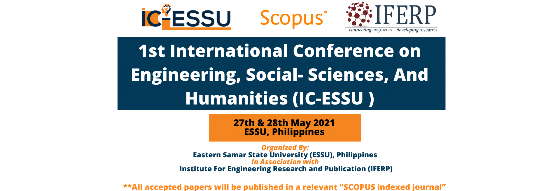 1st International Conference on Engineering, Social- Sciences, And Humanities (IC-ESSU)
