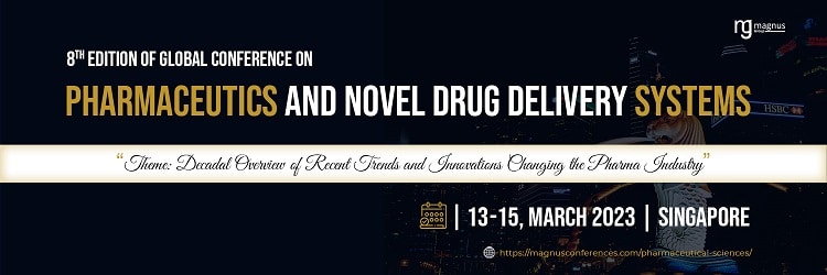 8th Edition of Global Conference on Pharmaceutics and Novel Drug Delivery Systems (PHARMA 2023)