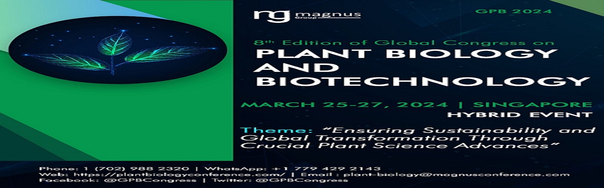 8th Edition of Global Congress on Plant Biology and Biotechnology (GPB