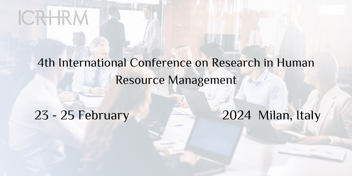 4th International Conference on Research in Human Resource Management
