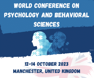 WORLD CONFERENCE ON PSYCHOLOGY AND BEHAVIORAL SCIENCES