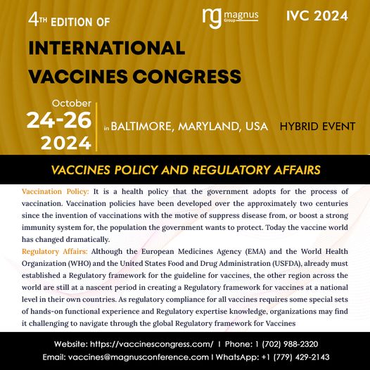 4th Edition of International Vaccines Congress
