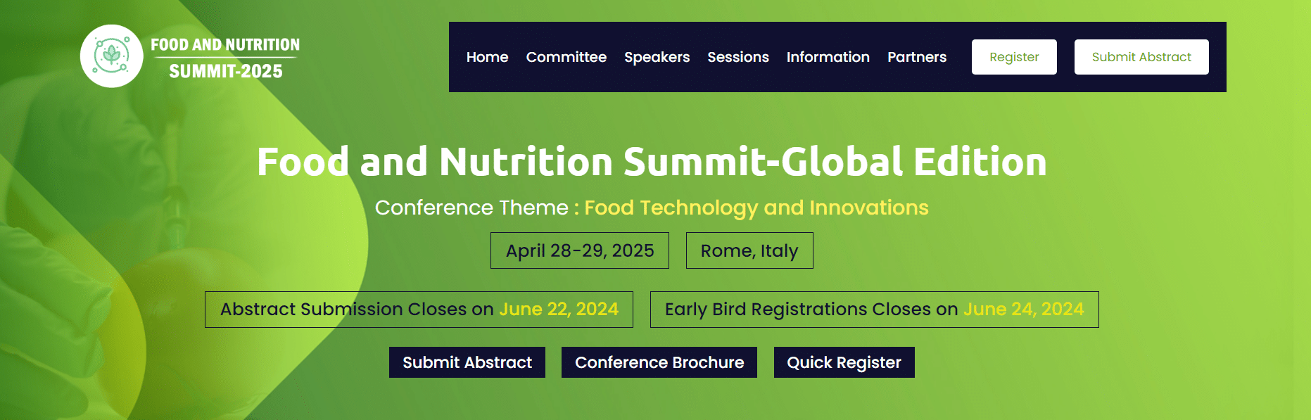 Food and Nutrition Summit-Global Edition
